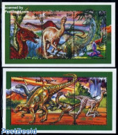 Guyana 1996 Preh. Animals 6v (2 M/s), Mint NH, Nature - Prehistoric Animals - Prehistorics