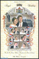 Guyana 2002 Royal Wedding Netherlands 6v M/s, Mint NH, History - Kings & Queens (Royalty) - Netherlands & Dutch - Familles Royales