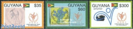 Guyana 2002 Int. Year Of Volunteers 3v, Mint NH - Guiana (1966-...)