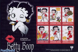 Guyana 2006 Betty Boop 6v M/s, Mint NH, Art - Comics (except Disney) - Cómics