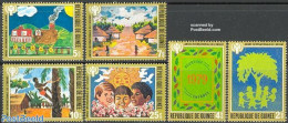 Guinea, Republic 1980 Year Of The Child 6v, Mint NH, Transport - Various - Railways - Year Of The Child 1979 - Art - C.. - Trains