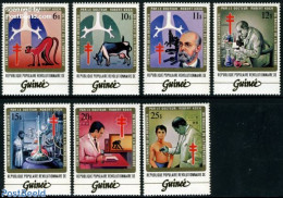 Guinea, Republic 1983 Robert Koch 7v, Mint NH, Health - History - Nature - Anti Tuberculosis - Health - Nobel Prize Wi.. - Enfermedades