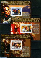 Guinea, Republic 2007 Movie Stars For Climate 3 S/s, Mint NH, History - Nature - Politicians - Environment - Milieubescherming & Klimaat