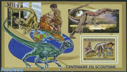 Guinea, Republic 2006 Scouting, Preh. Animals S/s, Mint NH, Nature - Sport - Prehistoric Animals - Scouting - Vor- U. Frühgeschichte