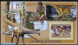 Guinea, Republic 2006 Scouting, Giganotosaurus S/s, Mint NH, Nature - Sport - Prehistoric Animals - Scouting - Prehistorics