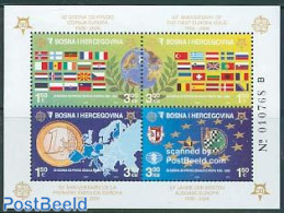 Bosnia Herzegovina 2005 50 Years Europa Stamps S/s, Mint NH, History - Nature - Sport - Various - Europa Hang-on Issue.. - Europese Gedachte