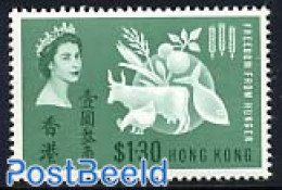 Hong Kong 1963 Freedom From Hunger 1v, Mint NH, Health - Nature - Food & Drink - Cattle - Fish - Poultry - Unused Stamps