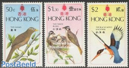 Hong Kong 1975 Birds 3v, Mint NH, Nature - Birds - Hummingbirds - Ongebruikt