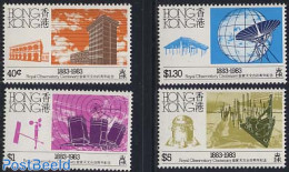Hong Kong 1983 Observatory 4v, Mint NH, Science - Astronomy - Meteorology - Nuevos