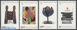 Hong Kong 1989 Modern Art 4v, Mint NH, Art - Modern Art (1850-present) - Sculpture - Unused Stamps