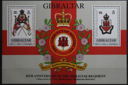 Gibraltar Block 12 Mit 568 Postfrisch #UM057 - Gibraltar