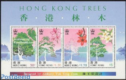 Hong Kong 1988 Trees S/s, Mint NH, Nature - Flowers & Plants - Trees & Forests - Nuovi