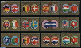 Honduras 1975 UPU Centenary 12v, Mint NH, History - Flags - Netherlands & Dutch - U.P.U. - Geographie