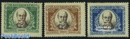 Hungary 1925 M. Jokais Birth Centenary 3v, Mint NH, Art - Authors - Unused Stamps