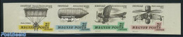 Hungary 1967 Aerofila 4v [:::] Imperforated, Mint NH, Sport - Transport - Parachuting - Aircraft & Aviation - Unused Stamps