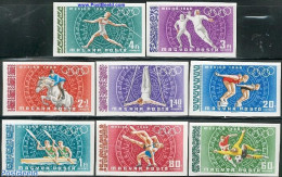 Hungary 1968 Olympic Games 8v Imperforated, Mint NH, Sport - Fencing - Kayaks & Rowing - Olympic Games - Ongebruikt