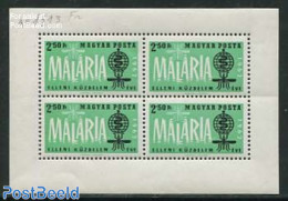 Hungary 1962 Anti Malaria S/s, Mint NH, Health - Nature - Health - Insects - Neufs