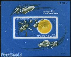 Hungary 1965 Space Exploration S/s Imperforated, Mint NH, Transport - Space Exploration - Neufs