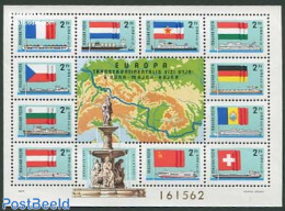 Hungary 1977 European Shipping S/s, Mint NH, History - Transport - Various - Europa Hang-on Issues - Flags - Ships And.. - Ungebraucht