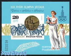Hungary 1980 Olympic Games S/s Imperforated, Mint NH, Sport - Olympic Games - Unused Stamps