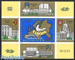 Hungary 1980 European Safety Conf. S/s Imperforated, Mint NH, History - Various - Coat Of Arms - Europa Hang-on Issues.. - Nuevos