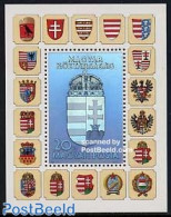 Hungary 1991 New Coat Of Arms, Hologram S/s, Mint NH, History - Various - Coat Of Arms - Holograms - Unused Stamps