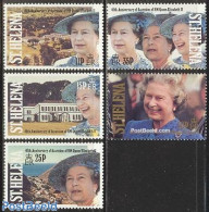 Saint Helena 1992 Accession 40th Anniversary 5v, Mint NH, History - Kings & Queens (Royalty) - Royalties, Royals