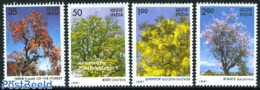 India 1981 Trees 4v, Mint NH, Nature - Trees & Forests - Unused Stamps