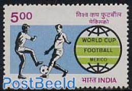 India 1986 World Cup Football 1v, Mint NH, Sport - Football - Unused Stamps