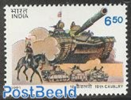 India 1991 Cavalrey Regiment 1v, Mint NH, History - Nature - Militarism - Horses - Neufs