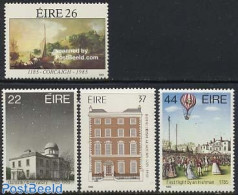 Ireland 1985 Mixed Issue 4v, Mint NH, Science - Transport - Astronomy - Balloons - Art - Paintings - Nuevos