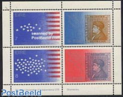 Ireland 1976 American Bicentenary S/s, Mint NH, History - US Bicentenary - Stamps On Stamps - Nuevos