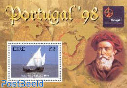 Ireland 1998 Portugal 98 S/s, Mint NH, Transport - Philately - Ships And Boats - Nuovi