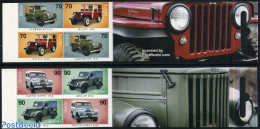 Iceland 2006 Jeeps 4x2v In Booklets, Mint NH, Transport - Stamp Booklets - Automobiles - Ongebruikt