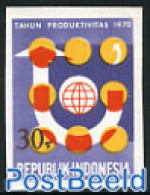 Indonesia 1970 Productivity Year 1v, Imperforated, Mint NH, Various - Errors, Misprints, Plate Flaws - Fouten Op Zegels