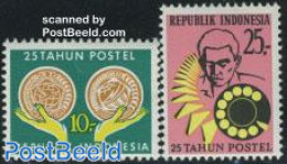Indonesia 1970 25 Years Indonesian Post 2v, Mint NH, Post - Correo Postal