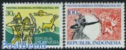 Indonesia 1971 Ramayana Festival 2v, Mint NH, Various - Folklore - Indonesia