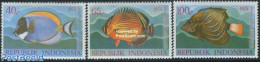 Indonesia 1973 Fish 3v, Mint NH, Nature - Fish - Vissen