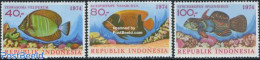 Indonesia 1974 Fish 3v, Mint NH, Nature - Fish - Vissen