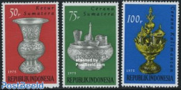 Indonesia 1975 Culture 3v, Mint NH, Art - Art & Antique Objects - Indonesia