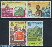 Indonesia 1975 Borobudur Conservation 4v, Mint NH, History - Unesco - Indonesia