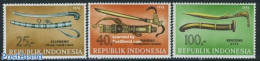 Indonesia 1976 Art & Culture 3v, Mint NH, Various - Weapons - Unclassified
