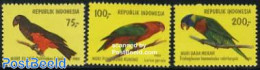 Indonesia 1980 Birds 3v, Mint NH, Nature - Birds - Parrots - Indonesien