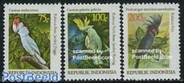 Indonesia 1981 Birds 3v, Mint NH, Nature - Birds - Parrots - Indonesien