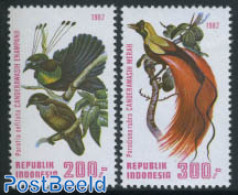 Indonesia 1982 Birds 2V (from S/s), Mint NH, Nature - Birds - Indonesien