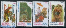 Indonesia 1984 Culture 4v, Mint NH, Various - Folklore - Indonesien