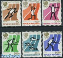 Indonesia 1988 Olympic Games Seoul 6v, Mint NH, Sport - Olympic Games - Shooting Sports - Swimming - Table Tennis - Te.. - Shooting (Weapons)