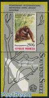 Indonesia 1991 Monkeys S/s, Mint NH, Nature - Animals (others & Mixed) - Monkeys - Indonesia