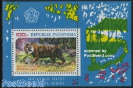 Indonesia 1977 Tiger S/s Perforated, Mint NH, Nature - Animals (others & Mixed) - Cat Family - Indonesia