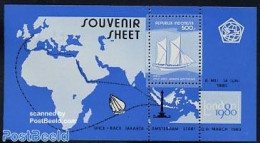 Indonesia 1980 Spice Race S/s (blue), Mint NH, Sport - Transport - Various - Sailing - Ships And Boats - Maps - Vela
